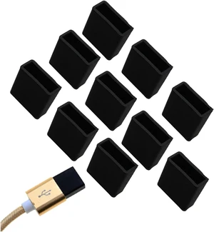12 Pcs USB Male Dust Cover Silicone Dust Plug Plug Cover Protective Cover Consumer Data Cable Reader Cable Plug(Q-blackA) 12 Pcs USB Male Dust Cover Silicone Dust Plug Plug Cover Protective Cover Consumer Data Cable Reader Cable Plug(Q-blackA)