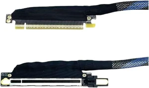 PCIE 5.0 X16 Graphics Card GPU Extension Cable Silver Plated PCI-E 5.0 X16 GEN5 64GT/ S Adapter Server Cable High Speed High-Speed PCIE 5.0 X16 Graphics Card Extension Cable 50CM PCIE 5.0 X16 Graphics Card GPU Extension Cable Silver Plated PCI-E 5.0 X16 GEN5 64GT/ S Adapter Server Cable High Speed High-Speed PCIE 5.0 X16 Graphics Card Extension Cable 50CM