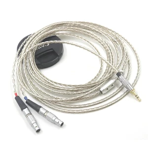 8 Core 99% 7N Silver Mixed Braided Earphone Cable for Focal Utopia ELEAR Headphones(4pin XLR Male,0.5m) 8 Core 99% 7N Silver Mixed Braided Earphone Cable for Focal Utopia ELEAR Headphones(4pin XLR Male,0.5m)