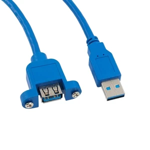 1PCS USB2.0 USB 3.0 Extension Cable Cable Male to Female Extender Data Sync no Screw Panel Mount Connector for PC Printer Hard Disk(USB 3.0 F-M 0.6m) 1PCS USB2.0 USB 3.0 Extension Cable Cable Male to Female Extender Data Sync no Screw Panel Mount Connector for PC Printer Hard Disk(USB 3.0 F-M 0.6m)