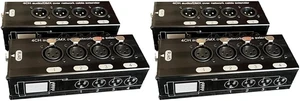 2Pair 4-Channel 3-Pin XLR Audio and Over Network Cable Extender 2 Male+2 Female Black 2Pair 4-Channel 3-Pin XLR Audio and Over Network Cable Extender 2 Male+2 Female Black