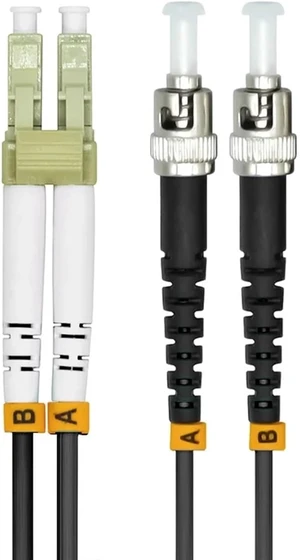 Outdoor Armored 30Meters LC-ST Duplex 10 Gigabit 50/125 Multimode Fiber Optical Cable OM3 Black 10GB LC to ST Patch Cord Jumper Outdoor Armored 30Meters LC-ST Duplex 10 Gigabit 50/125 Multimode Fiber Optical Cable OM3 Black 10GB LC to ST Patch Cord Jumper