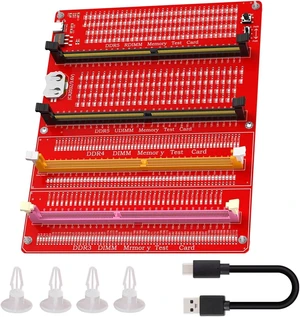PC Desktop Mainboard Board DDR3/DDR4/DDR5 RDIMM/UDIMM Memory Slot Tester Card with LED Light for Desktop Server Computer PC Desktop Mainboard Board DDR3/DDR4/DDR5 RDIMM/UDIMM Memory Slot Tester Card with LED Light for Desktop Server Computer