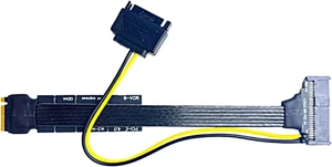 Secure M.2 NVMe To U2U3 SSD Adapters Cable Fast Data Transfer SataPower Supply Secure M.2 NVMe To U2U3 SSD Adapters Cable Fast Data Transfer SataPower Supply