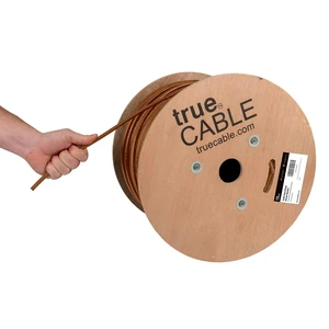 TRUE CABLE Cat6 Direct Burial Bulk Ethernet, Gel Filled, Unshielded, 1000ft, Brown, Outdoor OSP Jacket, Waterproof, UV Resistant, 23AWG Solid Bare Copper, 550MHz, PoE++ (4PPoE) TRUE CABLE Cat6 Direct Burial Bulk Ethernet, Gel Filled, Unshielded, 1000ft, Brown, Outdoor OSP Jacket, Waterproof, UV Resistant, 23AWG Solid Bare Copper, 550MHz, PoE++ (4PPoE)