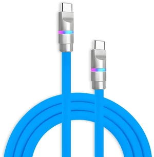 chubbycable 100W USB C to C Charge Cable with LED Light, Blue, 6.6 FT chubbycable 100W USB C to C Charge Cable with LED Light, Blue, 6.6 FT