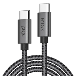XAOSUN USB C Cable, 240W, 5M, Ultra Fast Charging, Supports 140W Charging, USB Type C 2.0 Cable, 480Mbps, Compatible with Type C Models such as iPhone 15 Plus Pro Max, MacBook Pro, iPad mini, XAOSUN USB C Cable, 240W, 5M, Ultra Fast Charging, Supports 140W Charging, USB Type C 2.0 Cable, 480Mbps, Compatible with Type C Models such as iPhone 15 Plus Pro Max, MacBook Pro, iPad mini,