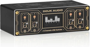 Douk Audio U6 6-Port USB Charging Hub 25W Voltmeter Retro Desktop Station Douk Audio U6 6-Port USB Charging Hub 25W Voltmeter Retro Desktop Station