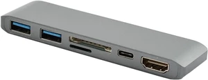 6 in 1 Type C to HDMI USB 3.0 x 2 SD TF PD HUB Converter 6 in 1 Type C to HDMI USB 3.0 x 2 SD TF PD HUB Converter