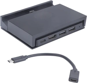 Docking Charging Station 1080P 60Hz 4K 30Hz Card Port Multifunction Type-C Dock Stand for Console Desktop Charging Modes Docking Charging Station 1080P 60Hz 4K 30Hz Card Port Multifunction Type-C Dock Stand for Console Desktop Charging Modes