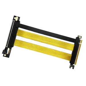 20cm PCIe 5.0 X16 Graphics Card Extension Cable for Vertical Installation 180 to 90 Degrees Supporting 32GT/s Speed 20cm PCIe 5.0 X16 Graphics Card Extension Cable for Vertical Installation 180 to 90 Degrees Supporting 32GT/s Speed