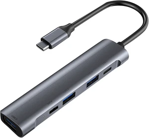 SEWACC USB Hub Type C Adapter with Dual Type C and USB Ports Voltage Stabilizing Chip for Reliable Data SEWACC USB Hub Type C Adapter with Dual Type C and USB Ports Voltage Stabilizing Chip for Reliable Data