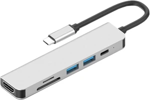 Artibetter 2pcs Multiport USB Hub Adapter Portable for Laptop Space Saving USB C to Display and Card Reader Artibetter 2pcs Multiport USB Hub Adapter Portable for Laptop Space Saving USB C to Display and Card Reader