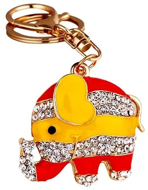 xiexuelian Cartoon Diamond-Encrusted Elephant car Key Chain Alloy Bag Pendant Small Gift Gift giveaway xiexuelian Cartoon Diamond-Encrusted Elephant car Key Chain Alloy Bag Pendant Small Gift Gift giveaway
