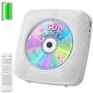 CD Player Portable Bluetooth CD Players for Home Rechargeable | Desktop Wall Mountable Portable CD Player Dual Speakers 1800mAh Boombox FM Radio MP3 Music Player Small CD Player CD Player Portable Bluetooth CD Players for Home Rechargeable | Desktop Wall Mountable Portable CD Player Dual Speakers 1800mAh Boombox FM Radio MP3 Music Player Small CD Player
