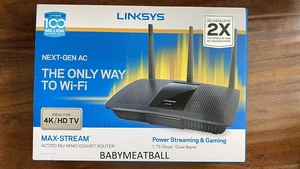 Linksys MAX-STREAM AC1750 Next Gen AC MU-MIMO Smart Wi-Fi Router (EA7400) Linksys MAX-STREAM AC1750 Next Gen AC MU-MIMO Smart Wi-Fi Router (EA7400)