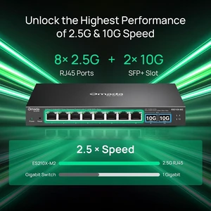 Omada ES210X-M2, 8 Port 2.5G Easy Managed Switch Omada ES210X-M2, 8 Port 2.5G Easy Managed Switch