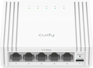 Cudy 5 Port 2.5G Easy Smart Switch, USB-C Powered, Compact, HS105U Cudy 5 Port 2.5G Easy Smart Switch, USB-C Powered, Compact, HS105U