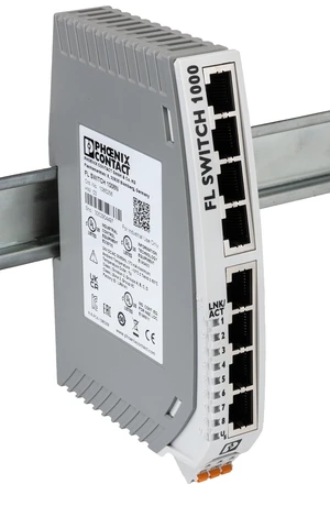 PHOENIX CONTACT FL Switch 1008N (1085256), 10/100 MBPS, 24 VAC, 50/60 HZ, DIN Rail MOUNTING, Industrial ETHERNET Switch, Polycarbonate HOUSING PHOENIX CONTACT FL Switch 1008N (1085256), 10/100 MBPS, 24 VAC, 50/60 HZ, DIN Rail MOUNTING, Industrial ETHERNET Switch, Polycarbonate HOUSING
