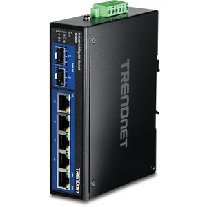 TRENDnet 7-Port Industrial Gigabit DIN-Rail Switch, TI-G62 TRENDnet 7-Port Industrial Gigabit DIN-Rail Switch, TI-G62