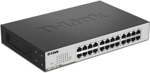 D-Link Ethernet Switch, 24 Port Gigabit Easy Smart Managed Network Internet Desktop or Rack Mountable (DGS-1100-24), Black & Gray D-Link Ethernet Switch, 24 Port Gigabit Easy Smart Managed Network Internet Desktop or Rack Mountable (DGS-1100-24), Black & Gray