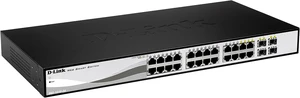 Web Smart 24-Port Gigabit Switch with 4 Combo SFP Slots, D-Link Green Web Smart 24-Port Gigabit Switch with 4 Combo SFP Slots, D-Link Green