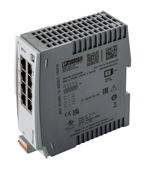 PHOENIX CONTACT FL Switch 2008 (2702324), 18-32 VDC, 8 RJ45 Ports 10/100 MBPS, DIN Rail Mount, Industrial ETHERNET Switch, IP20, Managed 2000 Series, Screw TERMINALS PHOENIX CONTACT FL Switch 2008 (2702324), 18-32 VDC, 8 RJ45 Ports 10/100 MBPS, DIN Rail Mount, Industrial ETHERNET Switch, IP20, Managed 2000 Series, Screw TERMINALS
