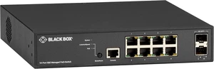 Black Box Network - LPB3010A LPB3000 Ethernet Switch - 8 Ports - Manageable - TAA Compliant - 2 Layer Supported - Modular - Optical Fiber, Twisted Pair - PoE Ports - Wall Mountable - 1 Black Box Network - LPB3010A LPB3000 Ethernet Switch - 8 Ports - Manageable - TAA Compliant - 2 Layer Supported - Modular - Optical Fiber, Twisted Pair - PoE Ports - Wall Mountable - 1