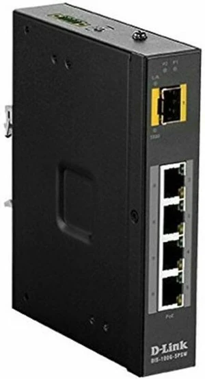 D-Link 5-Port PoE Gigabit Industrial Unmanaged Switch D-Link 5-Port PoE Gigabit Industrial Unmanaged Switch