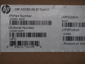 HP JG223A Procurve Switch 3100-24 Port V2 Si Network HP JG223A Procurve Switch 3100-24 Port V2 Si Network