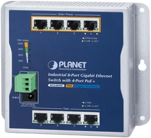 Planet WGS-804HP: 8-Port 10/100/1000T Wall Mounted Gigabit Ethernet Switch with 4-Port PoE+ Planet WGS-804HP: 8-Port 10/100/1000T Wall Mounted Gigabit Ethernet Switch with 4-Port PoE+