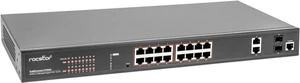 Rocstor SolidConnect SCM20 16-Port PoE+ Gigabit L2 Managed Ethernet Switch 16-Port PoE+, 2-Port RJ45 & 2-Port SFP - Y10S010-B1 Rocstor SolidConnect SCM20 16-Port PoE+ Gigabit L2 Managed Ethernet Switch 16-Port PoE+, 2-Port RJ45 & 2-Port SFP - Y10S010-B1
