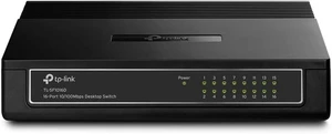 TP-Link 2KA4926 TL-SF1016D 16-Port 10/100Mbps Desktop Switch, 3.2Gbps Capacity TP-Link 2KA4926 TL-SF1016D 16-Port 10/100Mbps Desktop Switch, 3.2Gbps Capacity