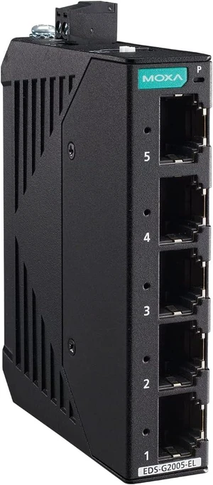 EDS-G2005-EL-T ; 5-Port Full gigabit Entry-Level Unmanaged Switch , 5 10/100/1000BaseT(X) Ports , -40 to 75°C ( Moxa ) EDS-G2005-EL-T ; 5-Port Full gigabit Entry-Level Unmanaged Switch , 5 10/100/1000BaseT(X) Ports , -40 to 75°C ( Moxa )