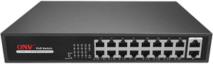 18-Port Gigabit Uplink PoE Switch 16*10/100Mbps 2*10/100/1000M Uplink RJ45 Ports Support IEEE802.3af/at PoE Standard Smart PoE Switch 18-Port Gigabit Uplink PoE Switch 16*10/100Mbps 2*10/100/1000M Uplink RJ45 Ports Support IEEE802.3af/at PoE Standard Smart PoE Switch