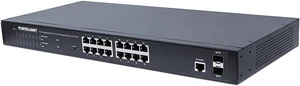 Intellinet 561341 IPS-16GM02-220W 16-Port Gigabit Ethernet PoE+ Web-Managed Switch with 2 SFP Ports Intellinet 561341 IPS-16GM02-220W 16-Port Gigabit Ethernet PoE+ Web-Managed Switch with 2 SFP Ports