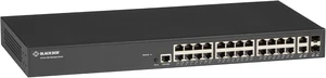 Black Box MGD Switch (24) 10/100/1000 RJ45, (2) 100/1000 DM RJ45/SFP Black Box MGD Switch (24) 10/100/1000 RJ45, (2) 100/1000 DM RJ45/SFP