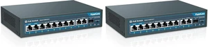 YuanLey 8 Port Gigabit PoE Switch with 2 Gigabit Uplink, 8 PoE+ Port 1000Mbps, 1 SFP Port, 120W 802.3af/at, Metal, Qos, Unmanaged Plug and Play AI Smart Detection Ethernet Switch (Pack of 2) YuanLey 8 Port Gigabit PoE Switch with 2 Gigabit Uplink, 8 PoE+ Port 1000Mbps, 1 SFP Port, 120W 802.3af/at, Metal, Qos, Unmanaged Plug and Play AI Smart Detection Ethernet Switch (Pack of 2)