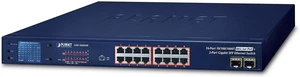 Planet 16-Port 10/100/1000T 802.3at PoE + 2-P 1000X SFP Gigabit, GSW-1820VHP (PoE + 2-P 1000X SFP Gigabit Switch with Smart Color LCD 300W PoE Budget Std/VLAN/Extend Mode PoE) Planet 16-Port 10/100/1000T 802.3at PoE + 2-P 1000X SFP Gigabit, GSW-1820VHP (PoE + 2-P 1000X SFP Gigabit Switch with Smart Color LCD 300W PoE Budget Std/VLAN/Extend Mode PoE)