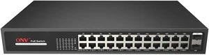 26-Port Full Gigabit PoE Fiber Switch, Port 1-16 can Support IEEE 802.3 af/at PoE Standard, 2*1000M Uplink SFP Ports Unmanaged PoE Switch 26-Port Full Gigabit PoE Fiber Switch, Port 1-16 can Support IEEE 802.3 af/at PoE Standard, 2*1000M Uplink SFP Ports Unmanaged PoE Switch