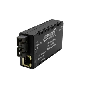Transition Networks Stand-Alone Mini Fast Ethernet Media Converter (M/E-TX-FX-01(SC)-NA) Transition Networks Stand-Alone Mini Fast Ethernet Media Converter (M/E-TX-FX-01(SC)-NA)