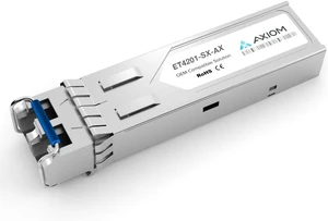 Axiom ET4201-SX-AX SFP (mini-GBIC) transceiver Module (Equivalent to: Edge-Core ET4201-SX) - GigE - 1000Base-SX - LC Multi-Mode - up to 1800 ft - 850 nm Axiom ET4201-SX-AX SFP (mini-GBIC) transceiver Module (Equivalent to: Edge-Core ET4201-SX) - GigE - 1000Base-SX - LC Multi-Mode - up to 1800 ft - 850 nm