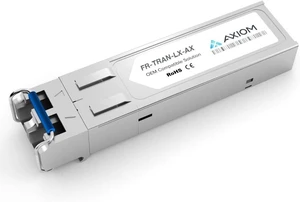 Axiom FR-TRAN-ZX-AX SFP (Mini-Gbic) Transceiver Module (Equivalent to: Fortinet FR-Tran-Zx) - GigE - 1000Base-Zx - LC Single-Mode - Up to 62.2 Miles - 1550 Nm Axiom FR-TRAN-ZX-AX SFP (Mini-Gbic) Transceiver Module (Equivalent to: Fortinet FR-Tran-Zx) - GigE - 1000Base-Zx - LC Single-Mode - Up to 62.2 Miles - 1550 Nm