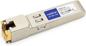 Add-On-Computer Peripherals, LLC JD092B-T-AO AddOn HP JD092B-T Compatible TAA Compliant 100/1000/10000Base-TX SFP+ Transceiver (Copper, 30m, RJ-45) Add-On-Computer Peripherals, LLC JD092B-T-AO AddOn HP JD092B-T Compatible TAA Compliant 100/1000/10000Base-TX SFP+ Transceiver (Copper, 30m, RJ-45)