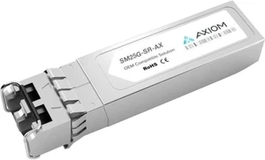 Axiom SM25G-SR-AX SFP28 transceiver Module (Equivalent to: Chelsio SM25G-SR) - 25 Gigabit LAN - 25GBase-SR - LC Multi-Mode - up to 230 ft - 850 nm Axiom SM25G-SR-AX SFP28 transceiver Module (Equivalent to: Chelsio SM25G-SR) - 25 Gigabit LAN - 25GBase-SR - LC Multi-Mode - up to 230 ft - 850 nm