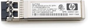 HP AJ716A 8GB Shortwave B-Series Fiber Channel 1 Pack SFP+ Transceiver HP AJ716A 8GB Shortwave B-Series Fiber Channel 1 Pack SFP+ Transceiver