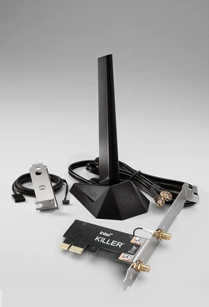 Intel Killer AX1675 IEEE 802.11ax Bluetooth 5.3 Tri Band Wi-Fi/Bluetooth Combo Adapter for Desktop Computer Intel Killer AX1675 IEEE 802.11ax Bluetooth 5.3 Tri Band Wi-Fi/Bluetooth Combo Adapter for Desktop Computer