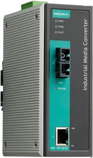 IMC-101-M-SC Ethernet - Industrial Multi-Mode, SC Fiber Connector, 10/100BaseT(X) to 100BaseFX Media convertes IMC-101-M-SC Ethernet - Industrial Multi-Mode, SC Fiber Connector, 10/100BaseT(X) to 100BaseFX Media convertes