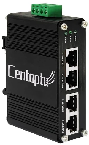 Hardened Gigabit 2-Port PoE+ Injector 60W 12-48V DC Hardened Gigabit 2-Port PoE+ Injector 60W 12-48V DC