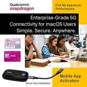 Tri Cascade VOSIO x62 5G Dongle - 5G USB Modem & Portable WiFi, High-Priority 5G Network Access, NDAA Compliant, Qualcomm Snapdragon X62, Global Access Supports macOS, iPadOS, Windows, Linux Tri Cascade VOSIO x62 5G Dongle - 5G USB Modem & Portable WiFi, High-Priority 5G Network Access, NDAA Compliant, Qualcomm Snapdragon X62, Global Access Supports macOS, iPadOS, Windows, Linux